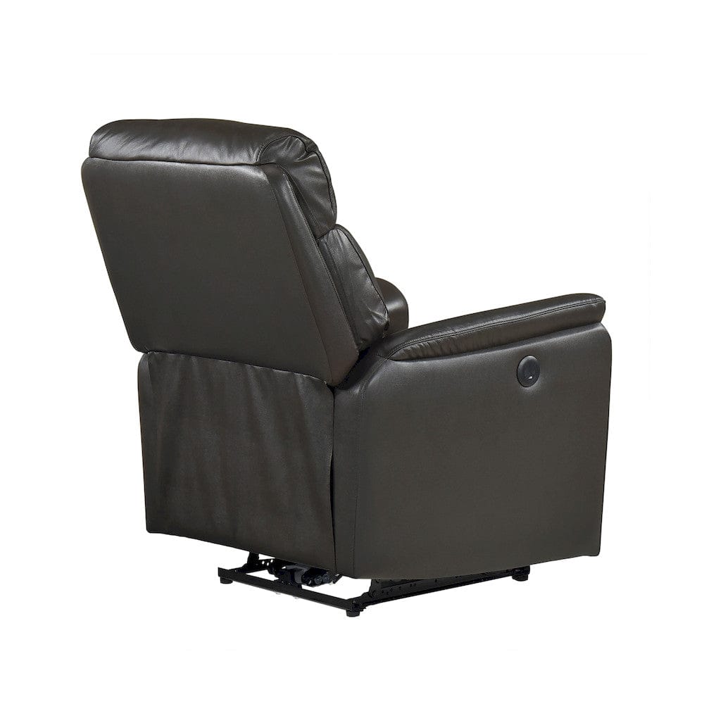 Homelegance  - Leif Power Reclining Chair in Dark brown - 8459DBR-1PW  view 12