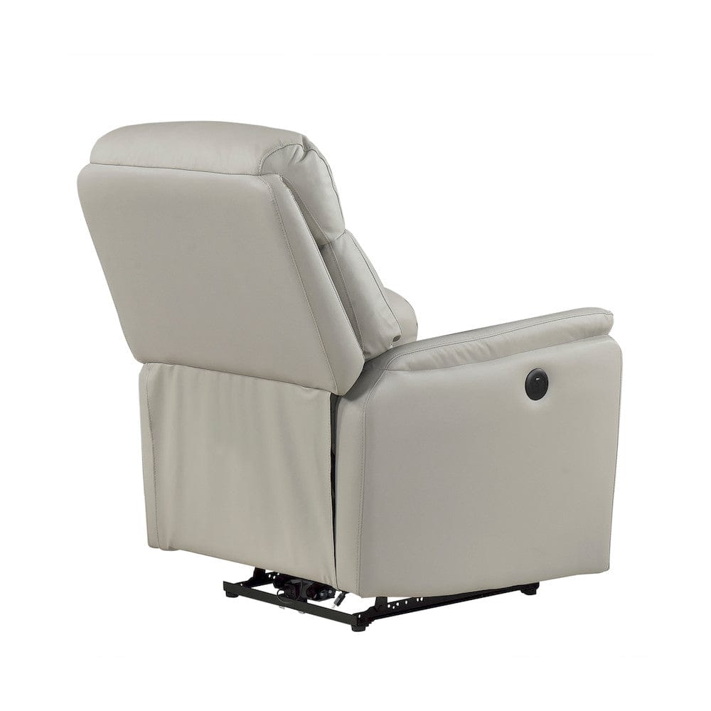 Homelegance  - Leif Power Reclining Chair in Light gray - 8459LGY-1PW  view 9