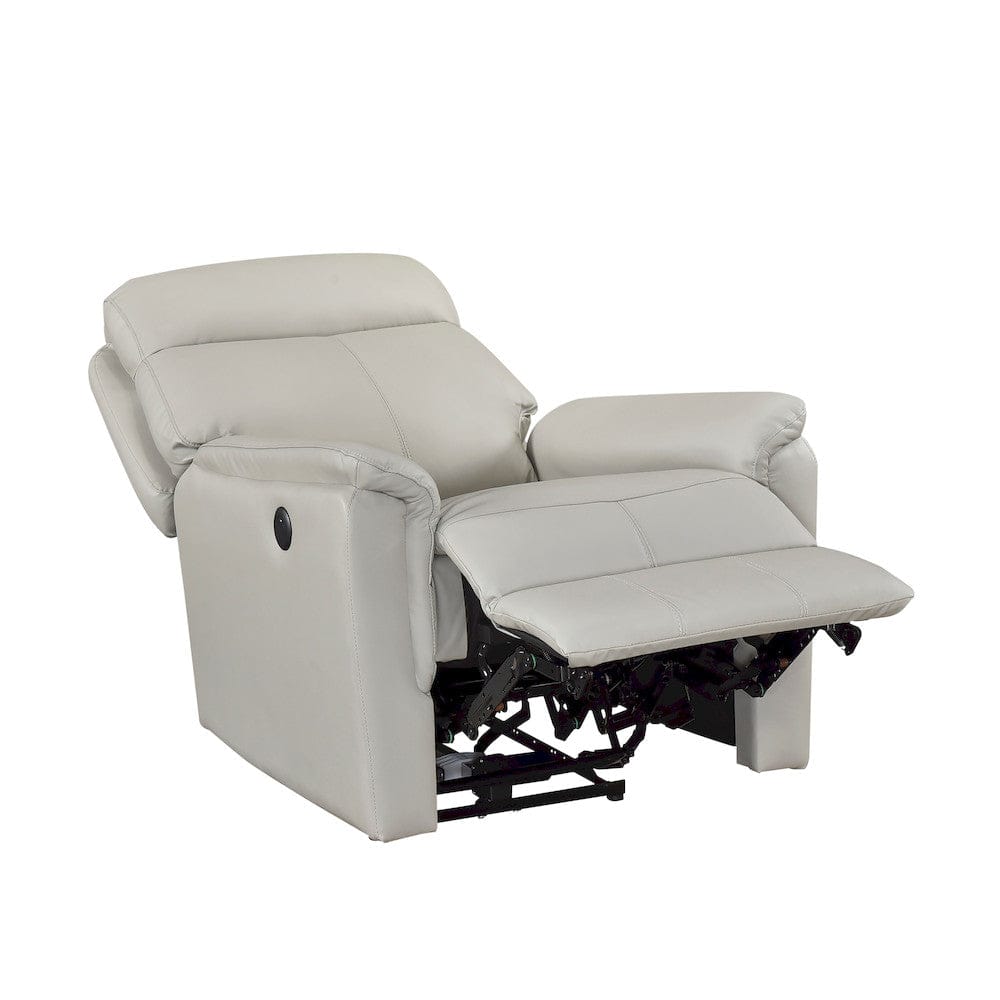 Homelegance  - Leif Power Reclining Chair in Light gray - 8459LGY-1PW  view 11