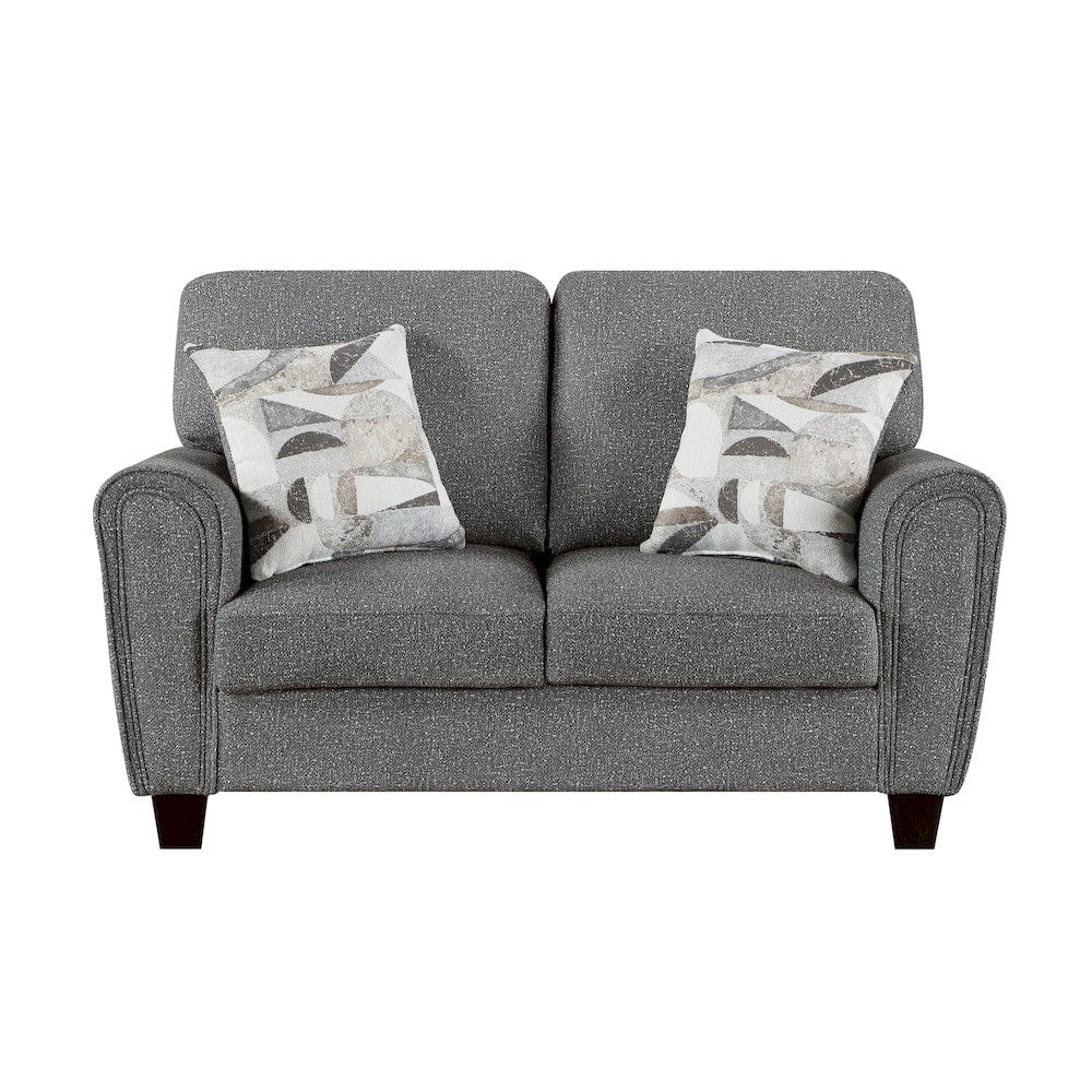 Homelegance  - Lemond Love Seat in Dark gray - 9214NGH-2  view 1