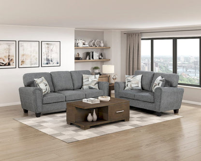 Homelegance  - Lemond Sofa in Dark gray - 9214NGH-3  view 8