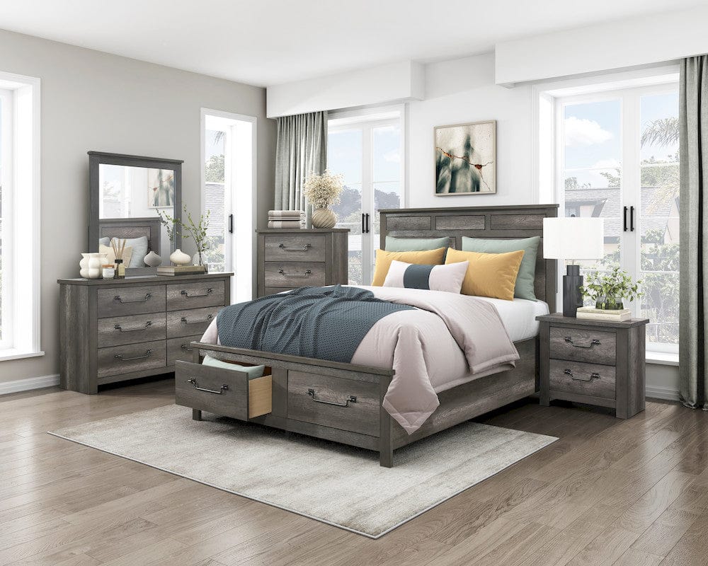 Homelegance  - Lenior Eastern King Platform Bed W/ Footboard Storage - 1342K-1EKx  view 3