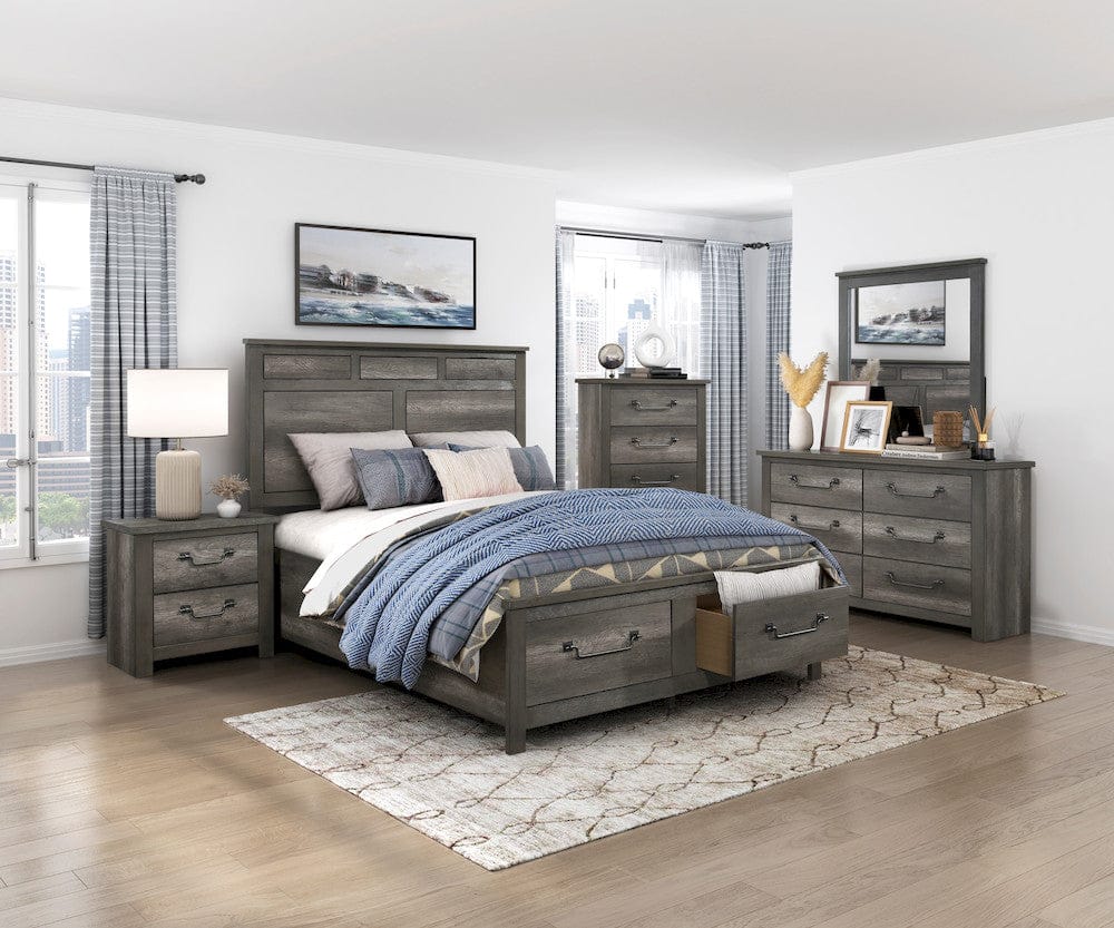 Homelegance  - Lenior Eastern King Platform Bed W/ Footboard Storage - 1342K-1EKx  view 10