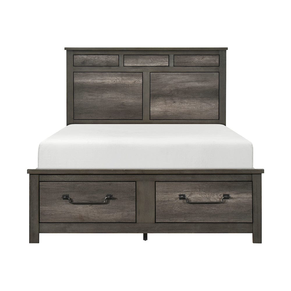 Homelegance  - Lenior Queen Platform Bed W/ Footboard Storage - 1342-1x  view 2