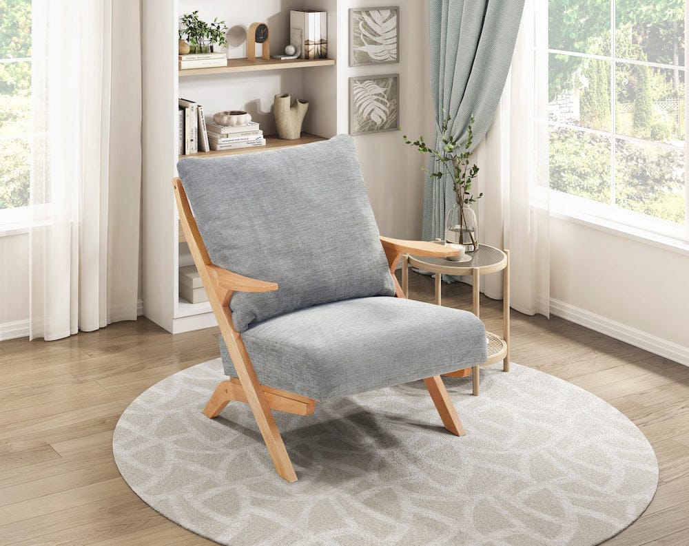 Homelegance  - Lennox Accent Chair in Gray - 1146NAGY-1  view 2
