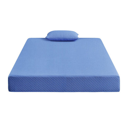 Homelegance  - Leo 7" Blue Full Gel-Infused Memory Foam Mattress and Pillow Set in Blue - MT-PG07BLF  view 3