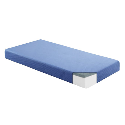 Homelegance  - Leo 7" Blue Full Gel-Infused Memory Foam Mattress and Pillow Set in Blue - MT-PG07BLF  view 5