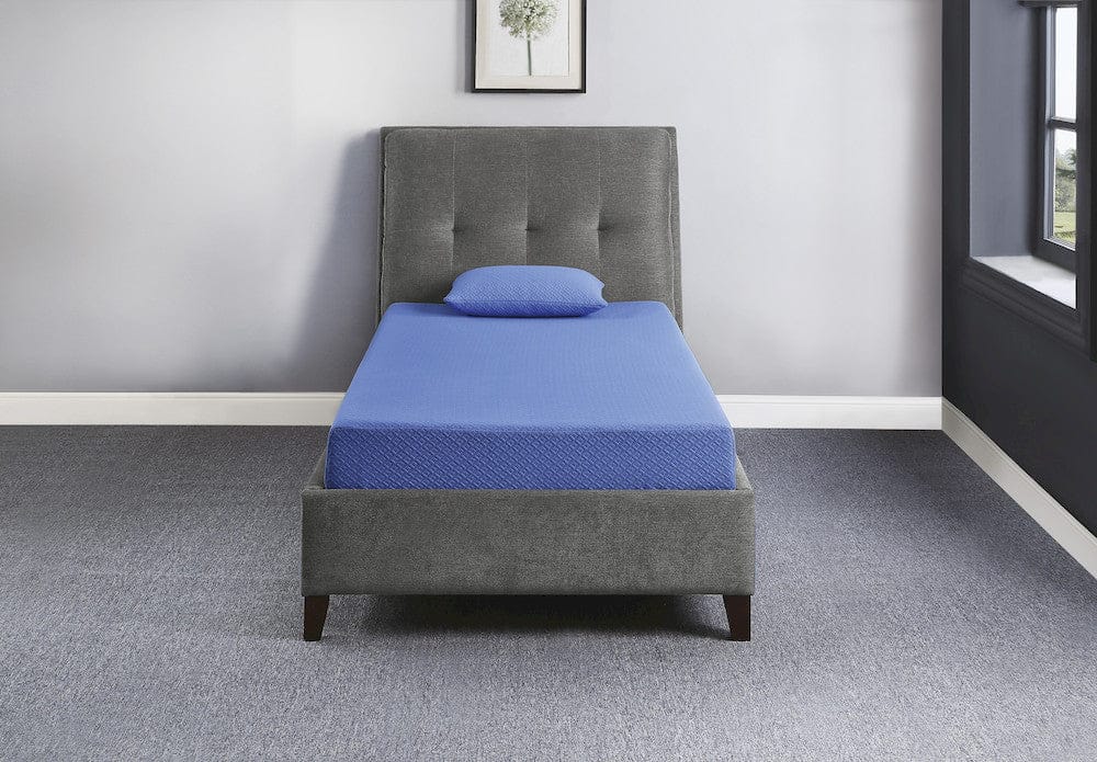 Homelegance  - Leo 7" Blue Full Gel-Infused Memory Foam Mattress and Pillow Set in Blue - MT-PG07BLF  view 7