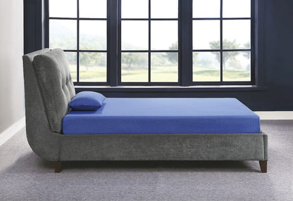 Homelegance  - Leo 7" Blue Twin Gel-Infused Memory Foam Mattress and Pillow Set in Blue - MT-PG07BLT  view 8