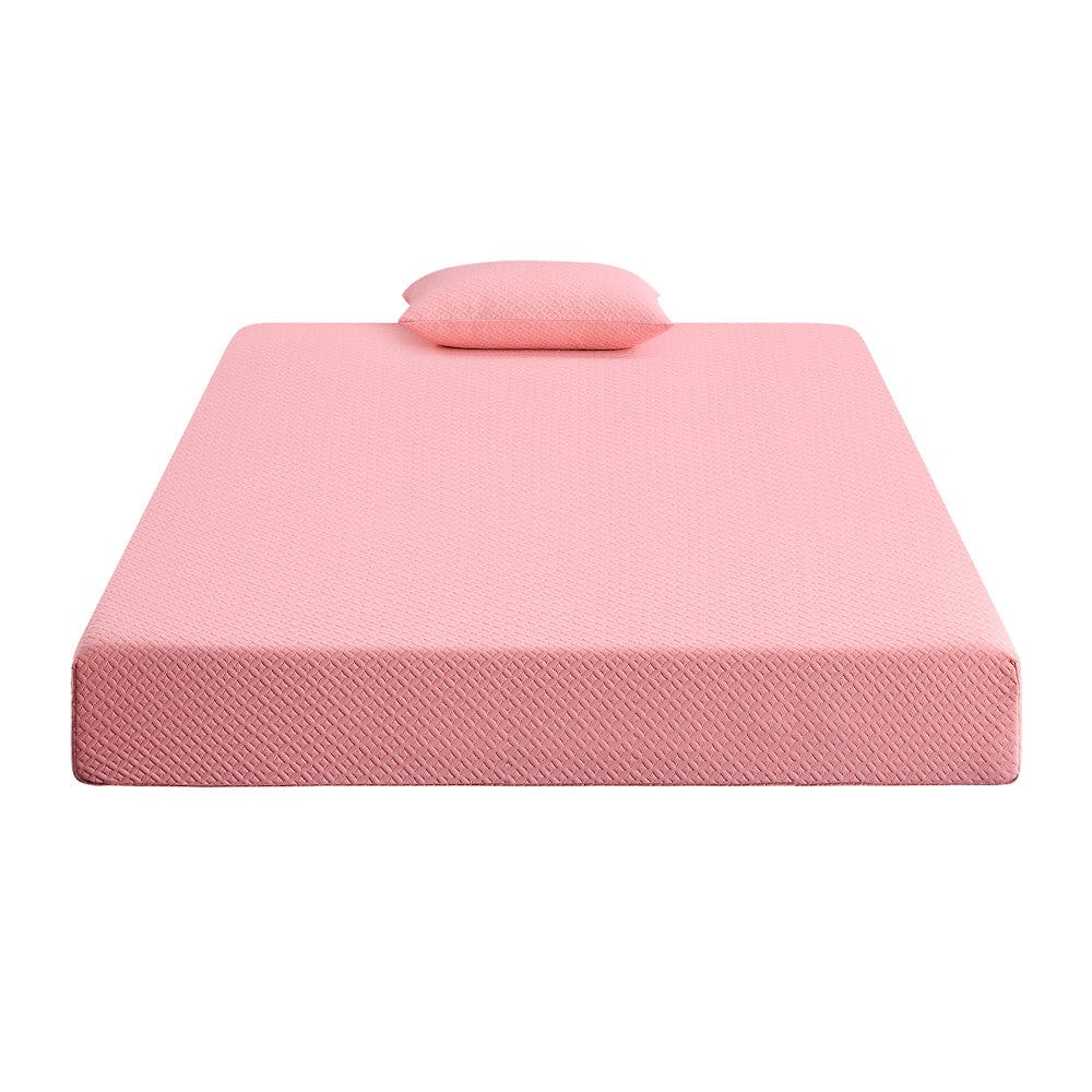 Homelegance  - Leo 7" Pink Full Gel-Infused Memory Foam Mattress and Pillow Set in Pink - MT-PG07PKF  view 3