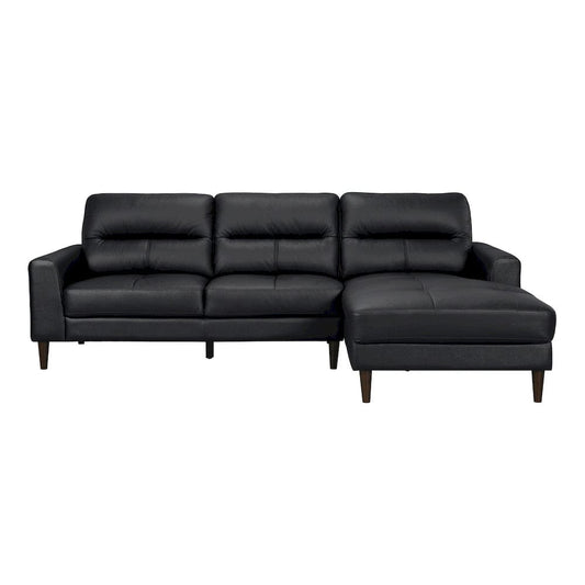 Homelegance  - Lewes 2-Piece Sectional W/ Right Chaise in Black - 8566BLKxSC  view 1