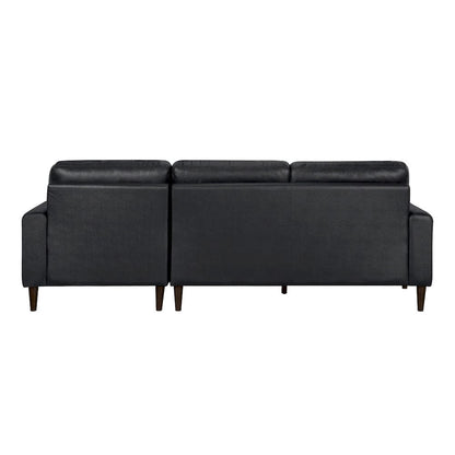 Homelegance  - Lewes 2-Piece Sectional W/ Right Chaise in Black - 8566BLKxSC  view 3