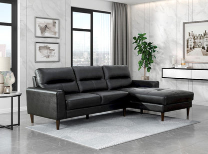 Homelegance  - Lewes 2-Piece Sectional W/ Right Chaise in Black - 8566BLKxSC  view 4
