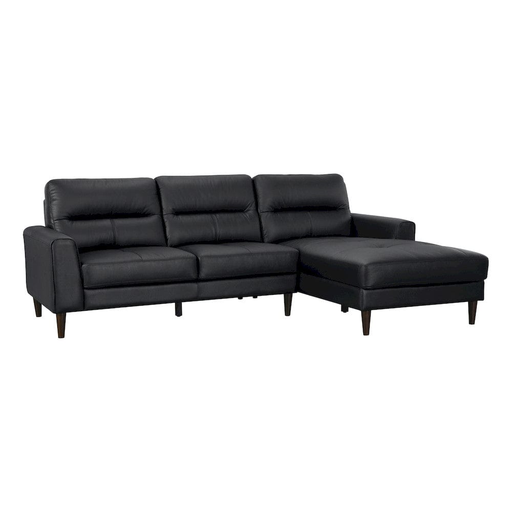 Homelegance  - Lewes 2-Piece Sectional W/ Right Chaise in Black - 8566BLKxSC  view 6
