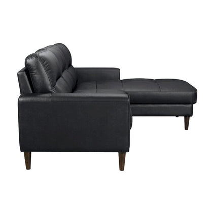 Homelegance  - Lewes 2-Piece Sectional W/ Right Chaise in Black - 8566BLKxSC  view 7