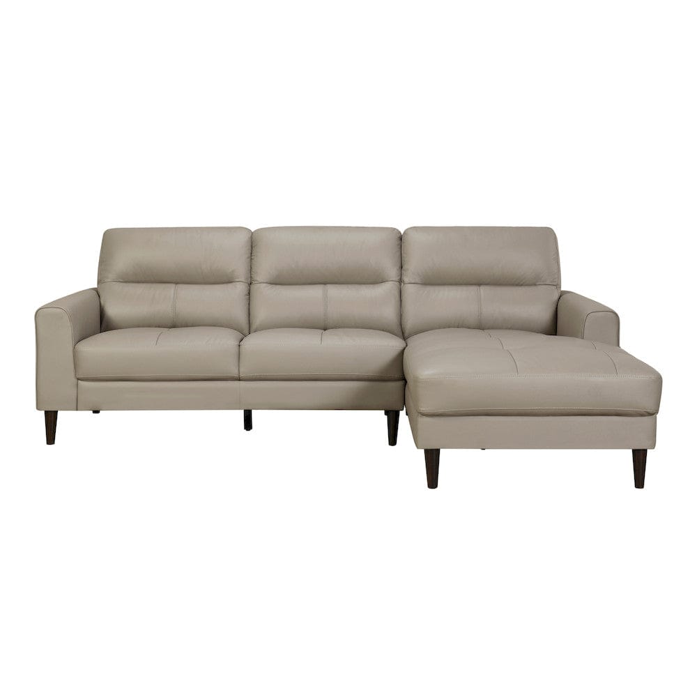 Homelegance  - Lewes 2-Piece Sectional W/ Right Chaise in Latte - 8566LTExSC  view 1