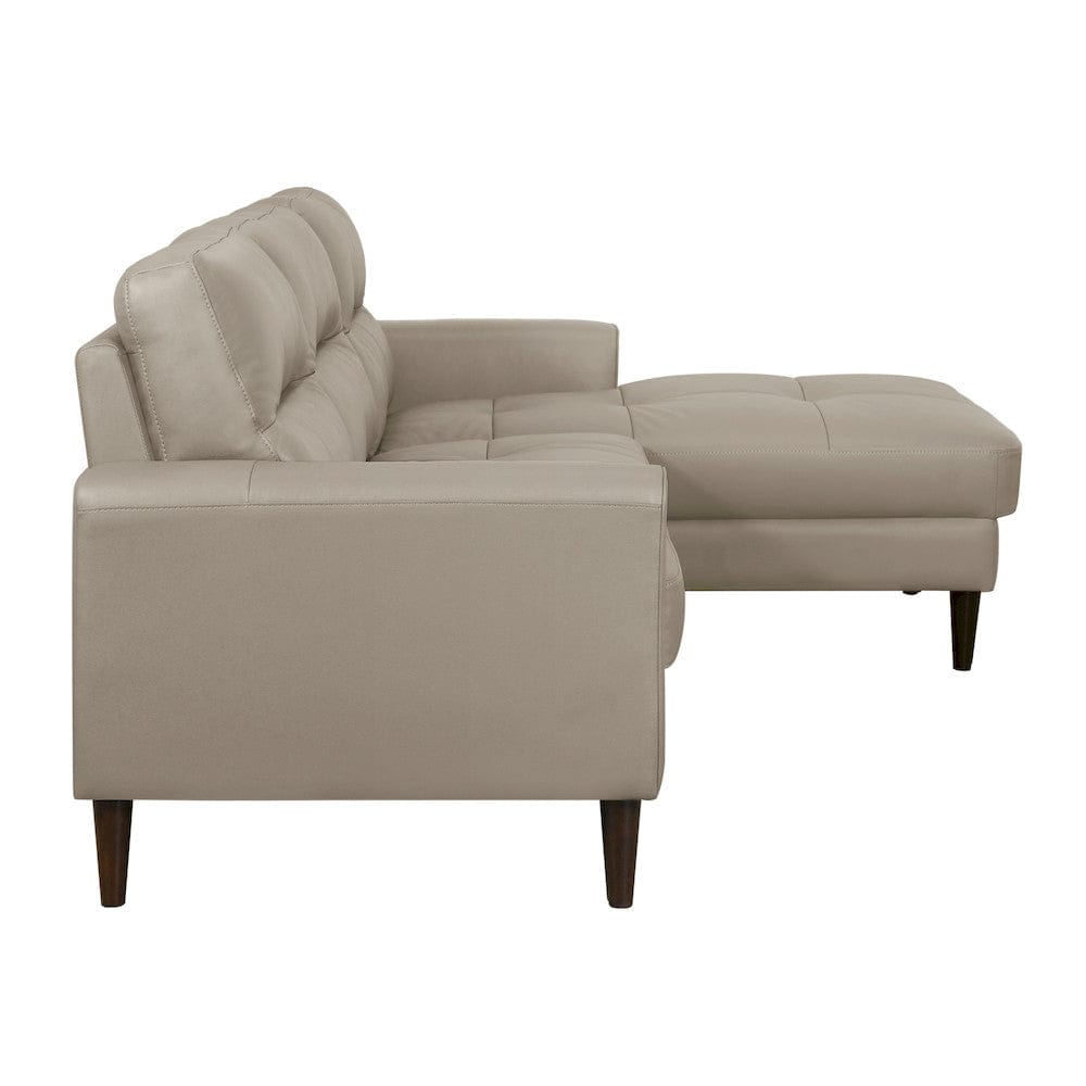 Homelegance  - Lewes 2-Piece Sectional W/ Right Chaise in Latte - 8566LTExSC  view 4