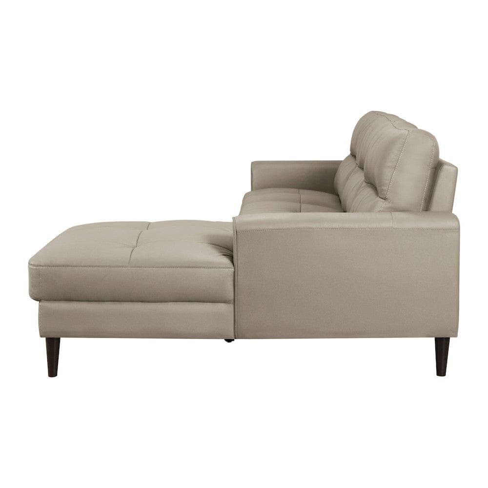 Homelegance  - Lewes 2-Piece Sectional W/ Right Chaise in Latte - 8566LTExSC  view 5