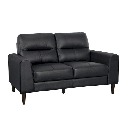 Homelegance  - Lewes Love Seat in Black - 8566BLK-2  view 1