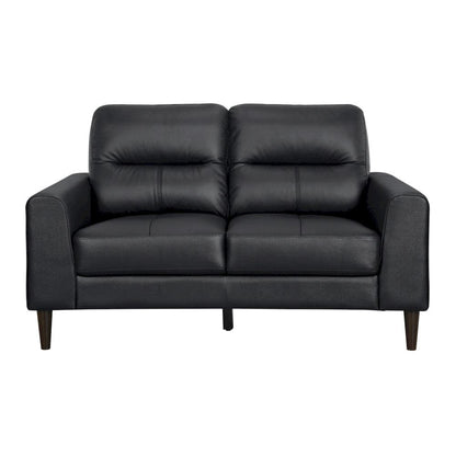 Homelegance  - Lewes Love Seat in Black - 8566BLK-2  view 3