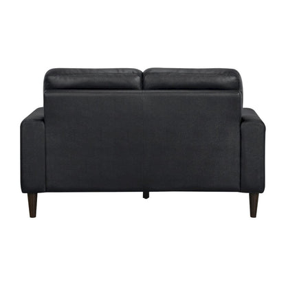 Homelegance  - Lewes Love Seat in Black - 8566BLK-2  view 4