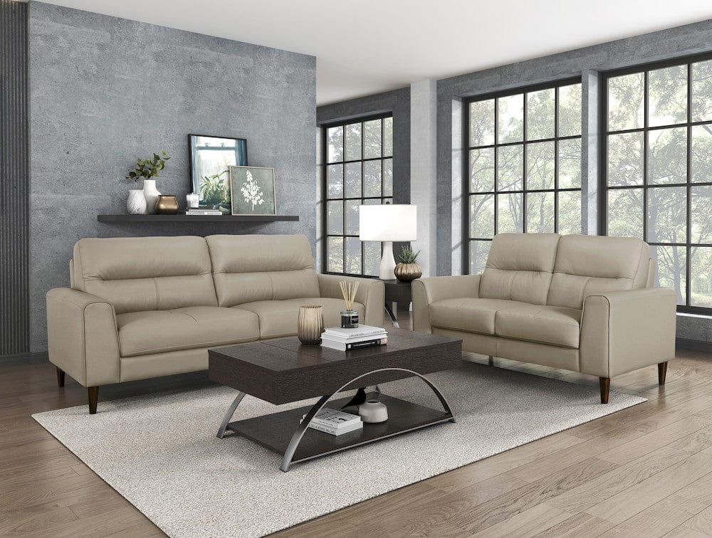 Homelegance  - Lewes Sofa in Latte - 8566LTE-3  view 7