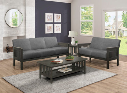 Homelegance  - Lewiston Sofa in Gray - 1104GY-3  view 2