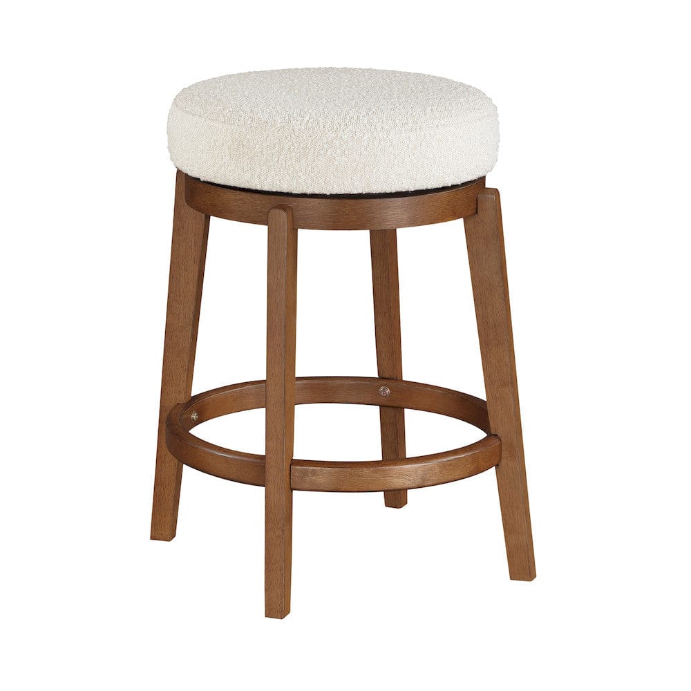 Homelegance  - Lily Swivel Counter Height Stool in White - 6015-24  view 1