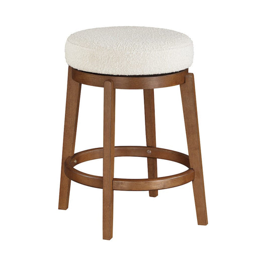 Homelegance  - Lily Swivel Counter Height Stool in White - 6015-24  view 1