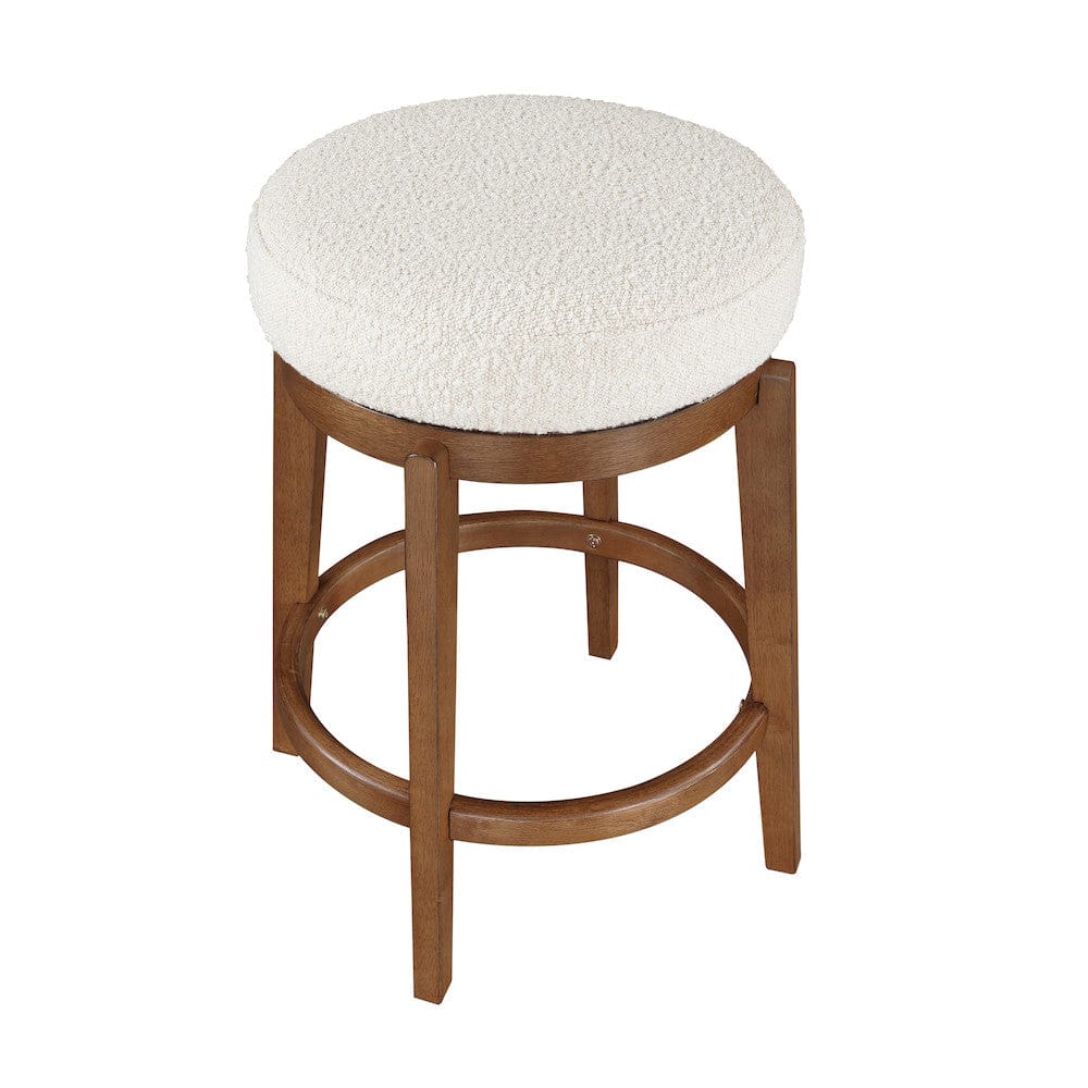 Homelegance  - Lily Swivel Counter Height Stool in White - 6015-24  view 4