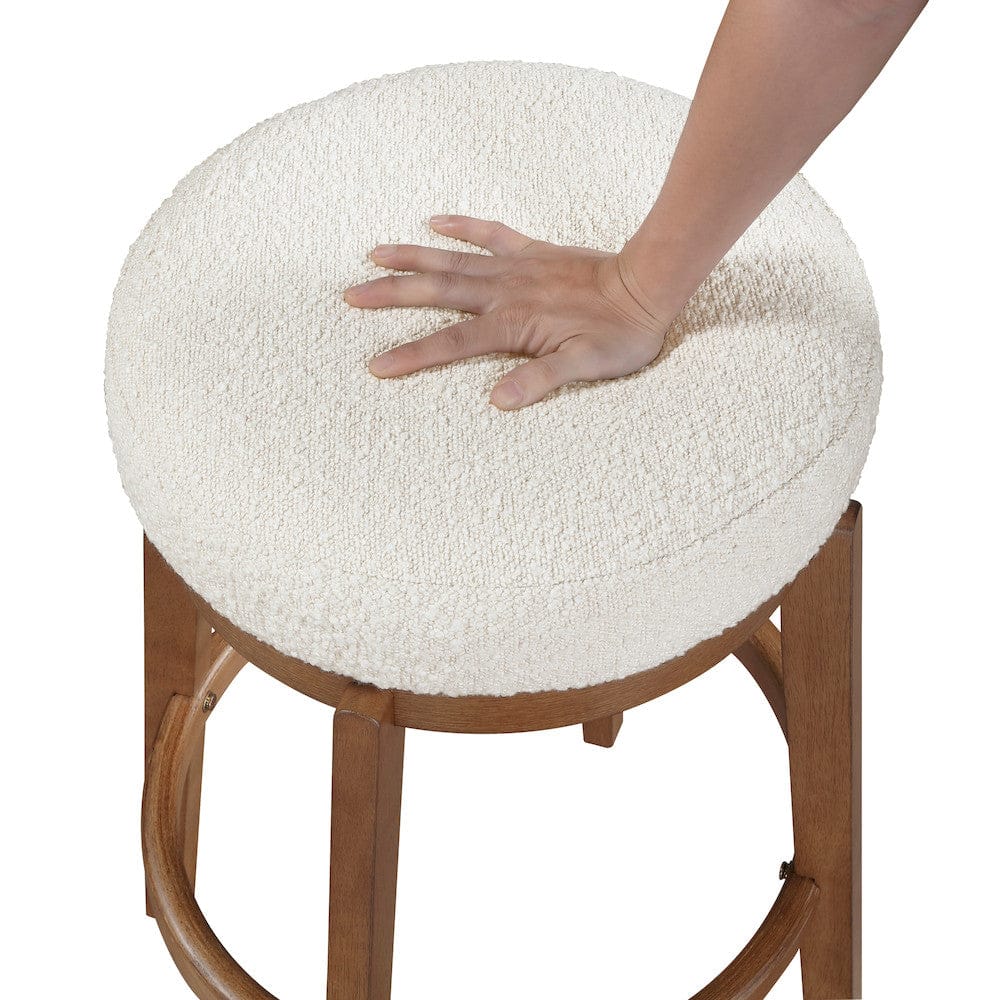 Homelegance  - Lily Swivel Counter Height Stool in White - 6015-24  view 5