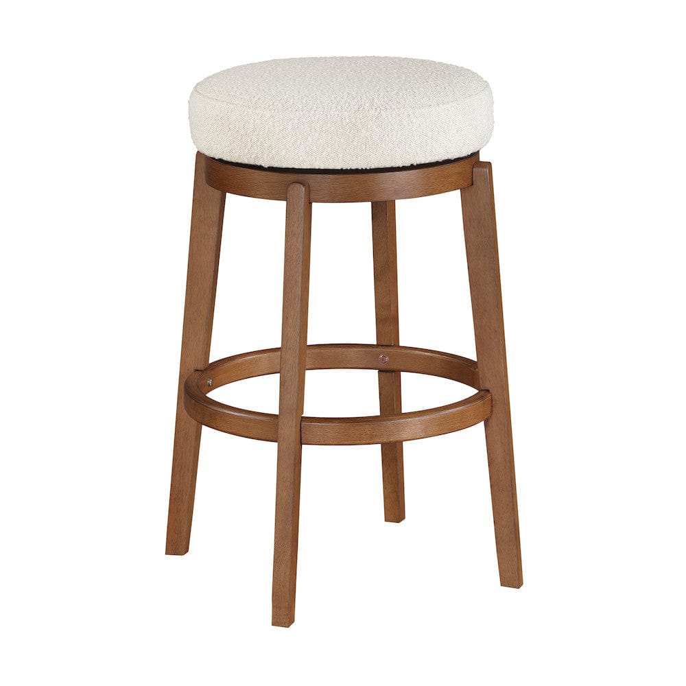 Homelegance  - Lily Swivel Pub Height Stool in White - 6015-29  view 1