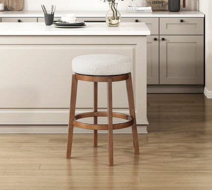Homelegance  - Lily Swivel Pub Height Stool in White - 6015-29  view 4
