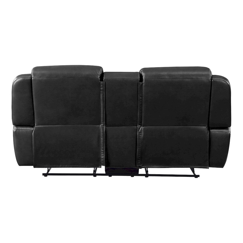 Homelegance  - Littleton Double Reclining Love Seat W/ Center Console, Receptacles and USB Ports in Black - 8516BK-2  view 3