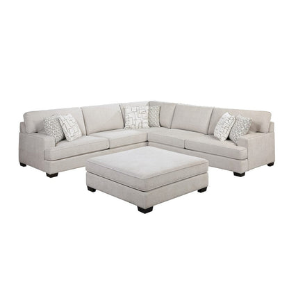 Homelegance  - Livia 4-Piece Sectional W/ Ottoman in Beige - 8435BEx42L2R  view 1
