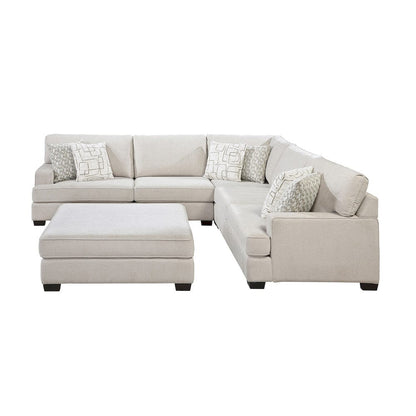 Homelegance  - Livia 4-Piece Sectional W/ Ottoman in Beige - 8435BEx42L2R  view 3