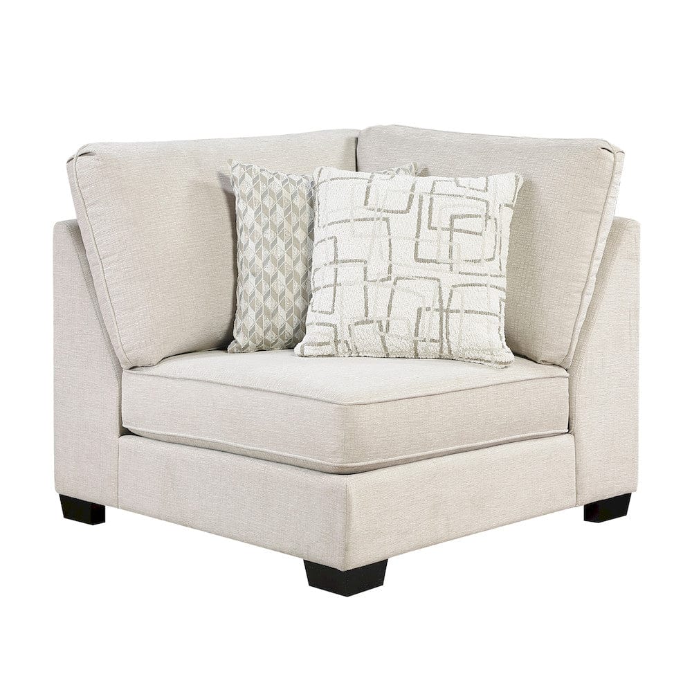 Homelegance  - Livia 4-Piece Sectional W/ Ottoman in Beige - 8435BEx42L2R  view 6