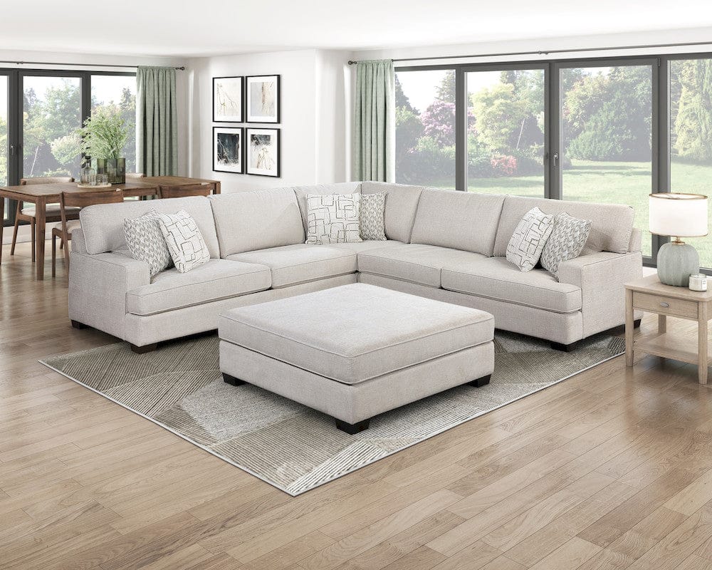 Homelegance  - Livia Ottoman in Beige - 8435BE-4  view 4