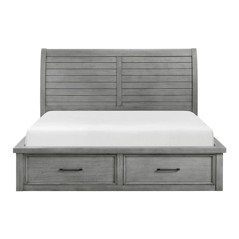 Homelegance  - Logandale California King Platform Bed W/ Storage Footboard and Side Rails - 1559DGK-1CKx  view 1