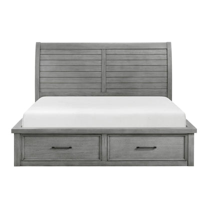 Homelegance  - Logandale California King Platform Bed W/ Storage Footboard and Side Rails - 1559DGK-1CKx  view 1