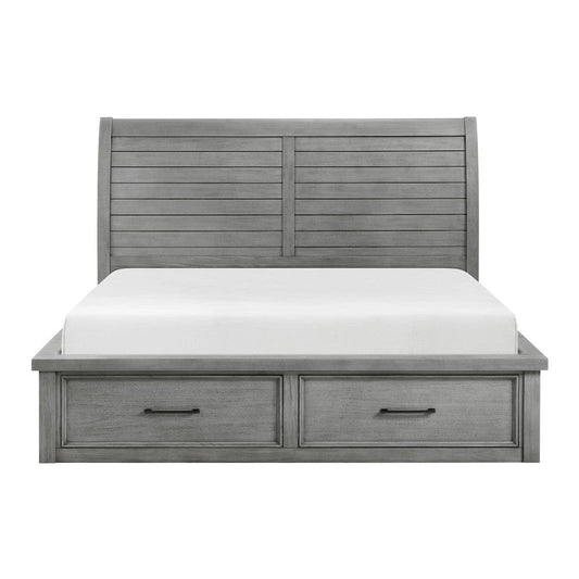 Homelegance  - Logandale California King Platform Bed W/ Storage Footboard and Side Rails - 1559DGK-1CKx  view 1