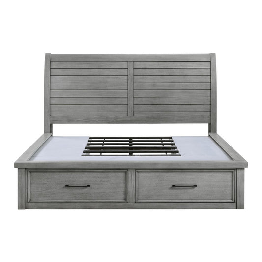 Homelegance  - Logandale California King Platform Bed W/ Storage Footboard and Side Rails - 1559DGK-1CKx  view 2