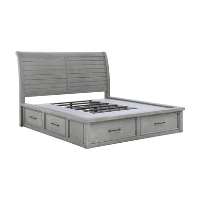 Homelegance  - Logandale California King Platform Bed W/ Storage Footboard and Side Rails - 1559DGK-1CKx  view 4