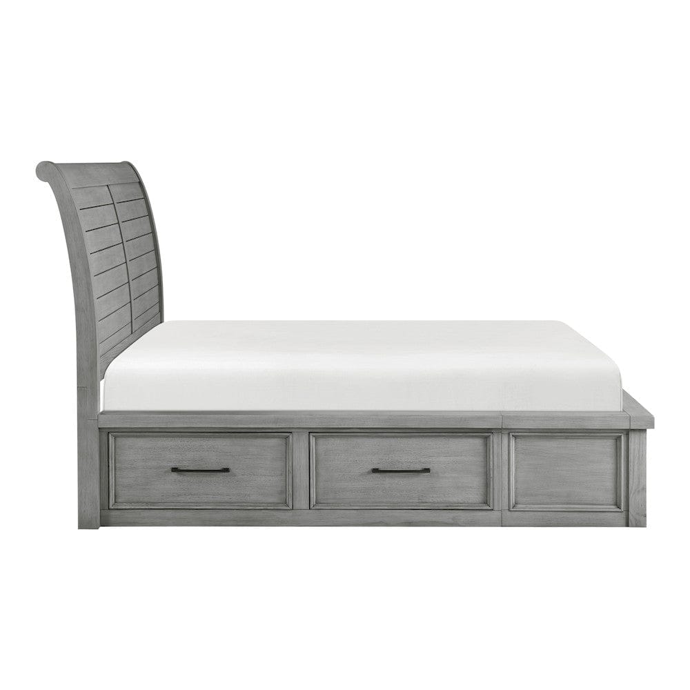 Homelegance  - Logandale California King Platform Bed W/ Storage Footboard and Side Rails - 1559DGK-1CKx  view 5