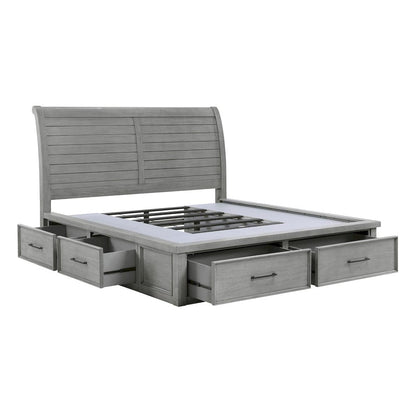 Homelegance  - Logandale Eastern King Platform Bed W/ Storage Footboard and Side Rails - 1559DGK-1EKx  view 1