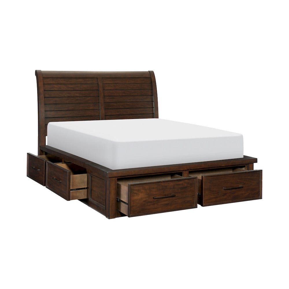 Homelegance  - Logandale Eastern King Platform Bed W/ Storage Footboard and Side Rails - 1559K-1EKx  view 5
