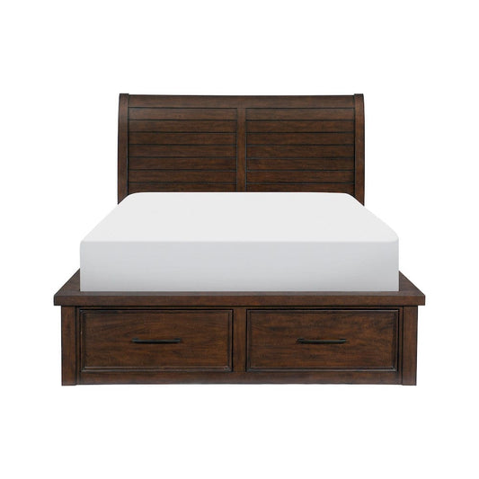Homelegance  - Logandale Queen Platform Bed W/ Storage Footboard and Side Rails - 1559-1x  view 1
