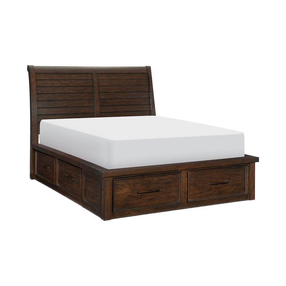 Homelegance  - Logandale Queen Platform Bed W/ Storage Footboard and Side Rails - 1559-1x  view 2