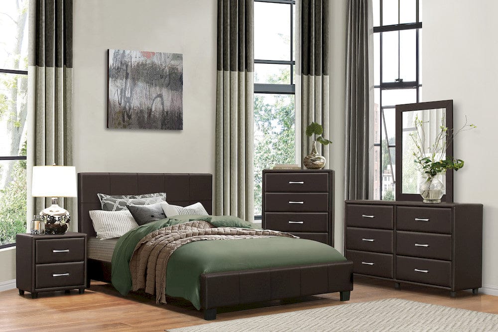 Homelegance  - Lorenzi Full Platform Bed - 2220FDBR-1x  view 6