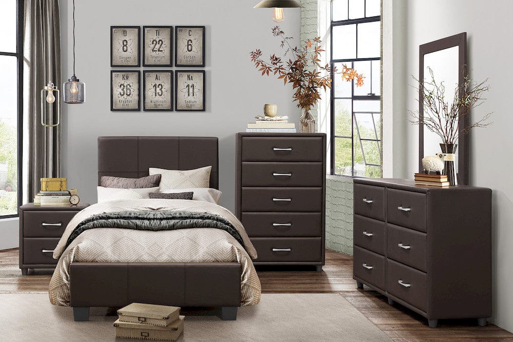 Homelegance  - Lorenzi Mirror in Dark brown - 2220DBR-6  view 2
